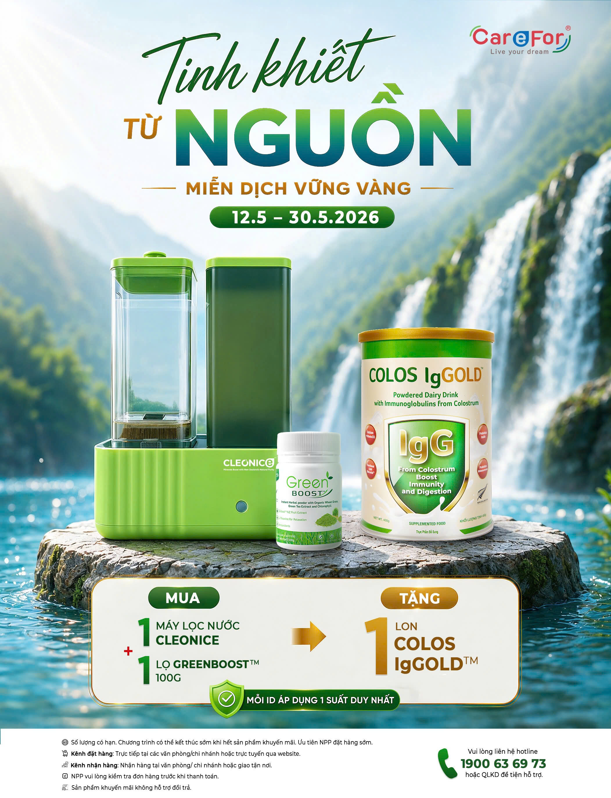 ƯU ĐÃI THÁNG 5: "TINH KHIẾT TỪ NGUỒN – MIỄN DỊCH VỮNG VÀNG"